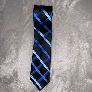 Black and blue tie